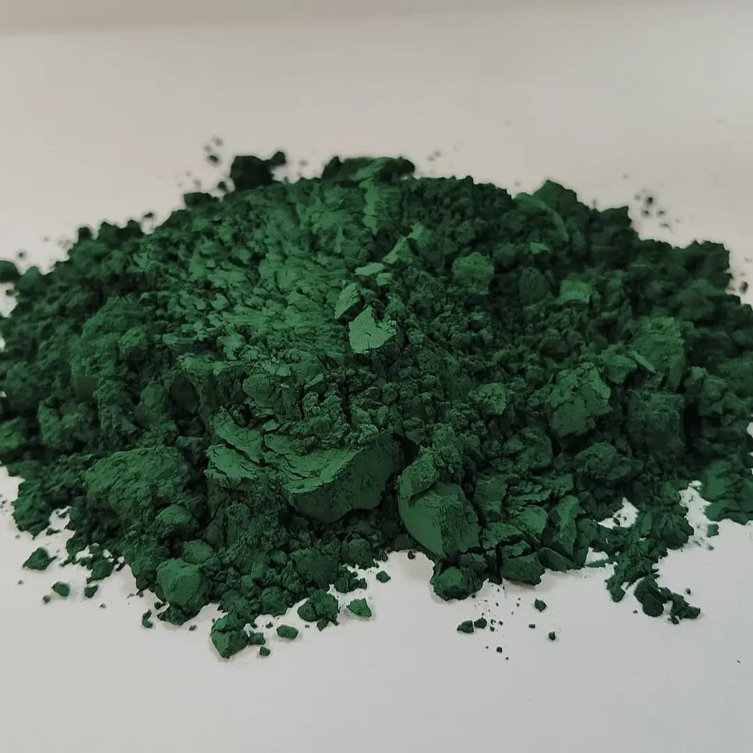Pigmento verde artesanía cerámica Valencia esmalte engobe
